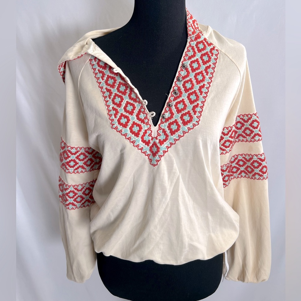 Free people stitched hoodie
